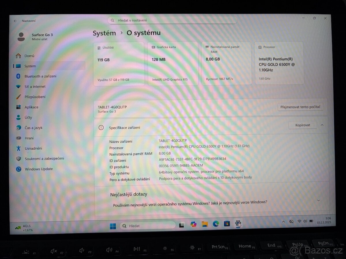 Microsoft Surface Go 3, Office, klávesnice, obal - 2