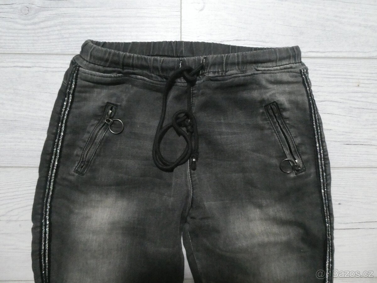 Mille Baci dámské černé džíny vel. S - 2