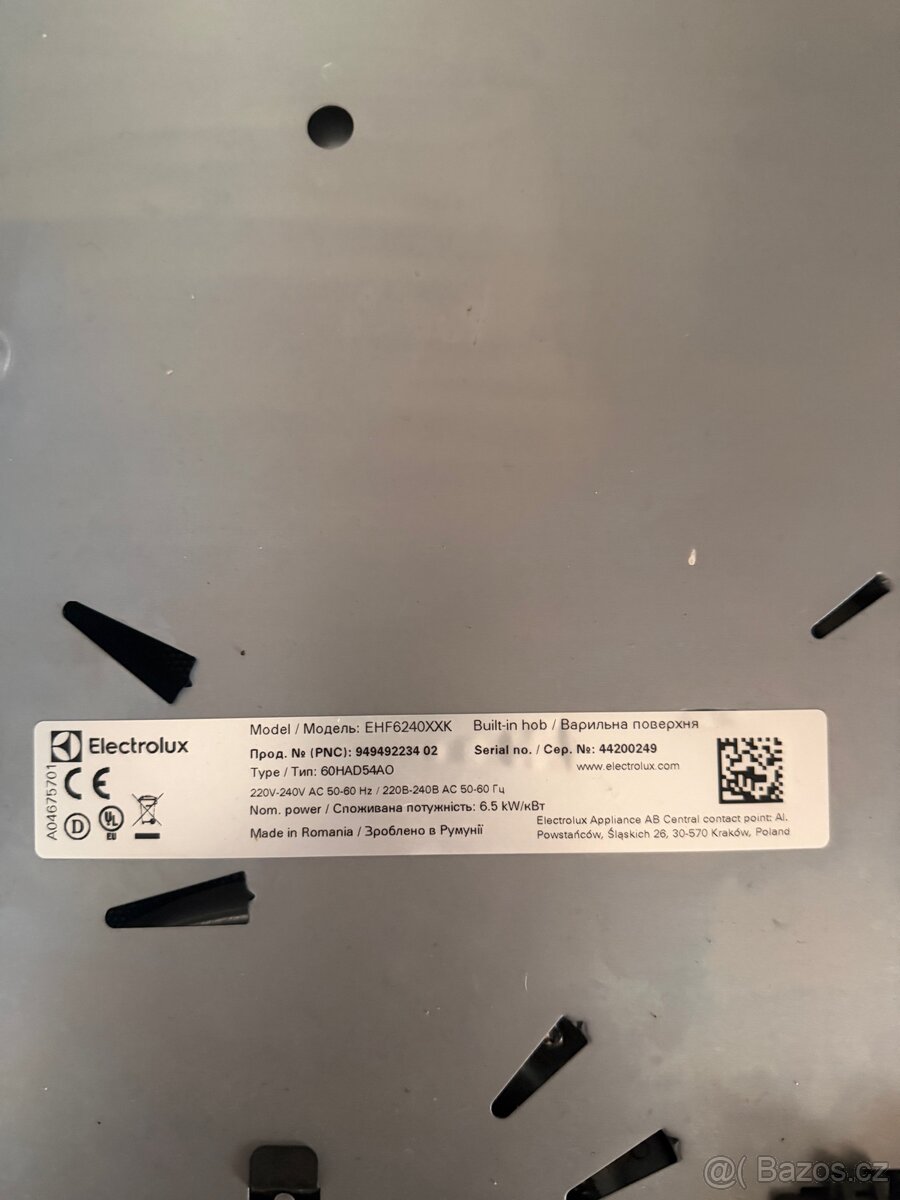 Varná deska Elektrolux v zaruce - 2