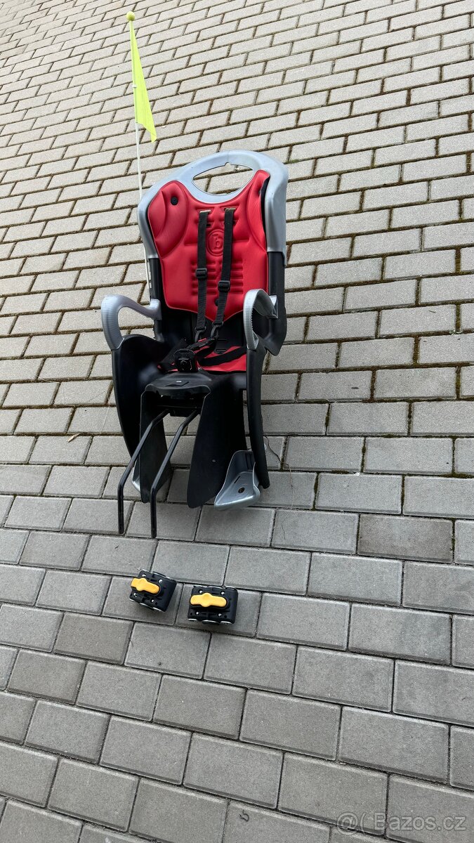 Dětská sedačka na kolo, + dva držáky, na dvě kola - 2