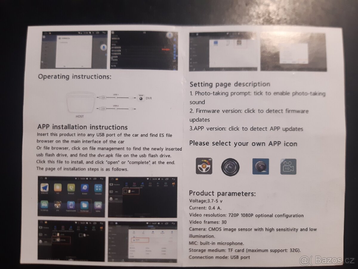 Kamera do auta pro Android auto - 2
