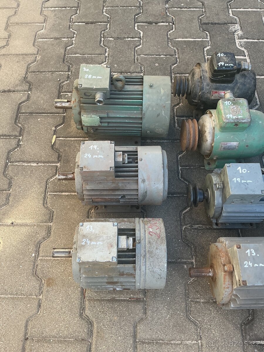 Elektro motory 1,5kW/2,2kW/3kW/0,75kW/370W/1,1kW/0,18kW - 2