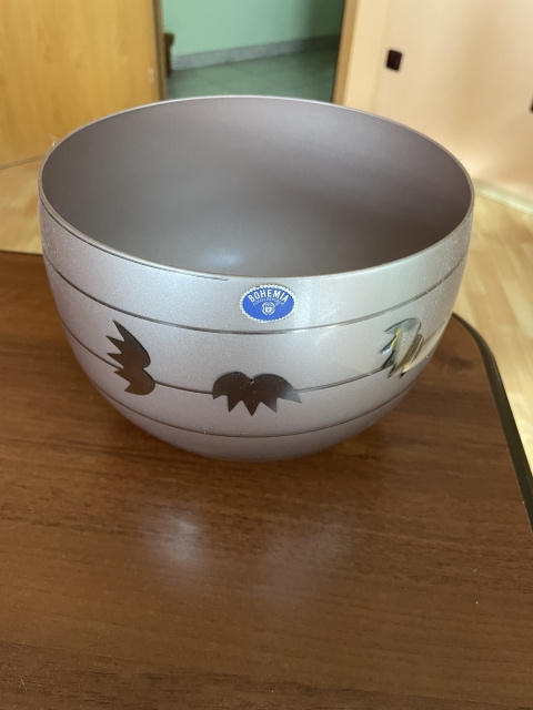 Květinová Váza + Mísa: Bohemia.Výborný stav.NEPOUŽÍVANÉ - 2