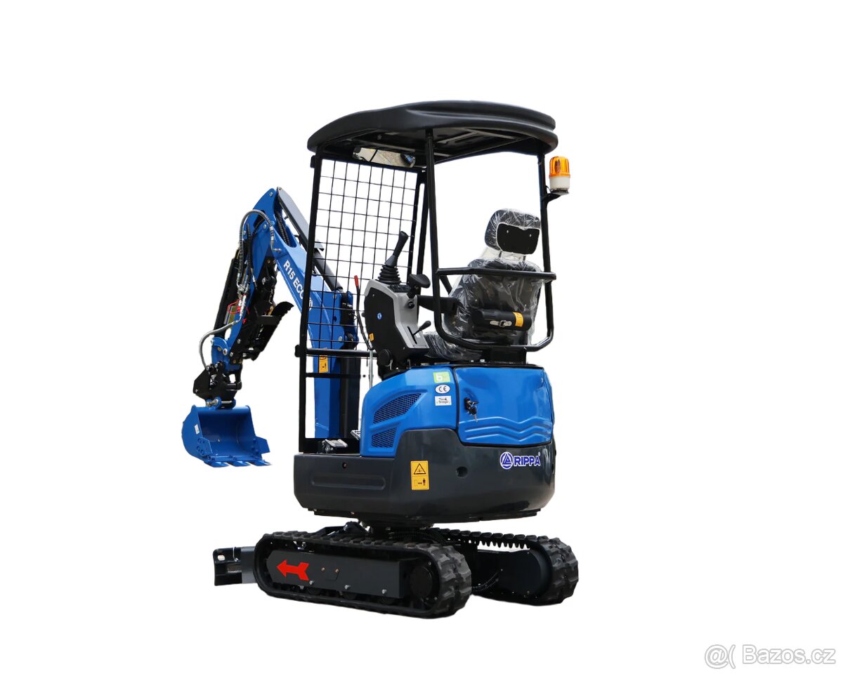 Minibagr Rippa R15 s motorem Kubota D722 - 2