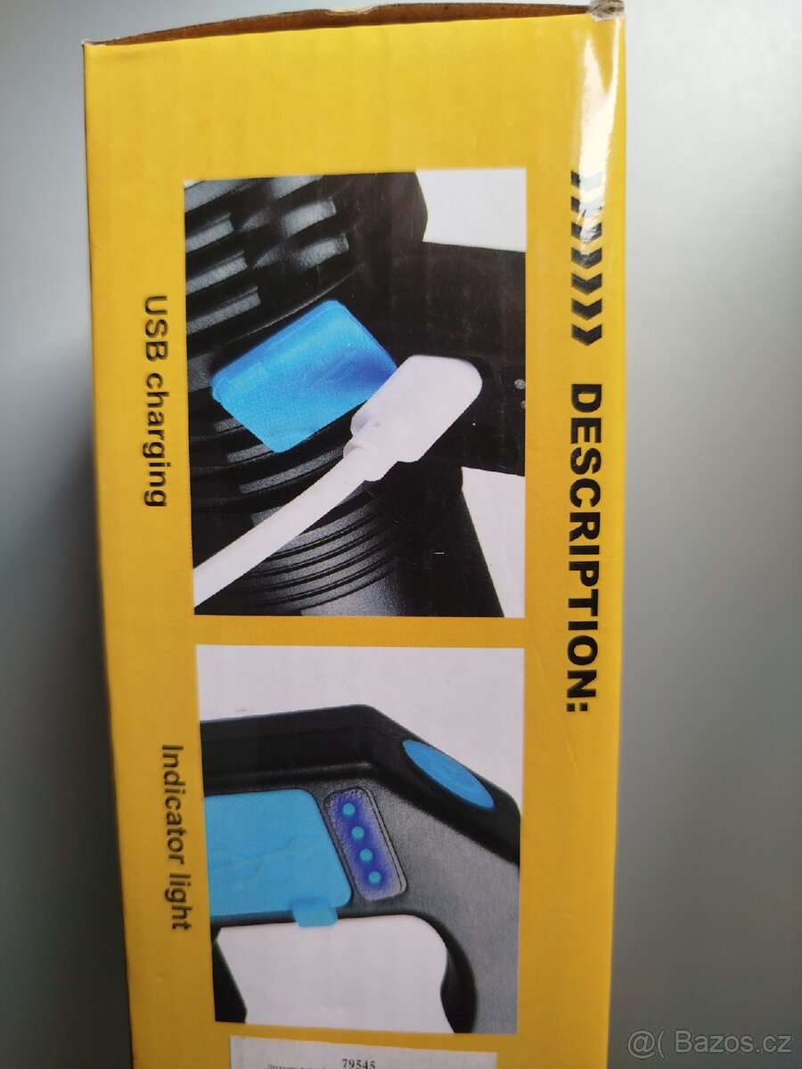 VÝKONNÁ AKUMULÁTOROVÁ SVÍTILNA LED USB - 2