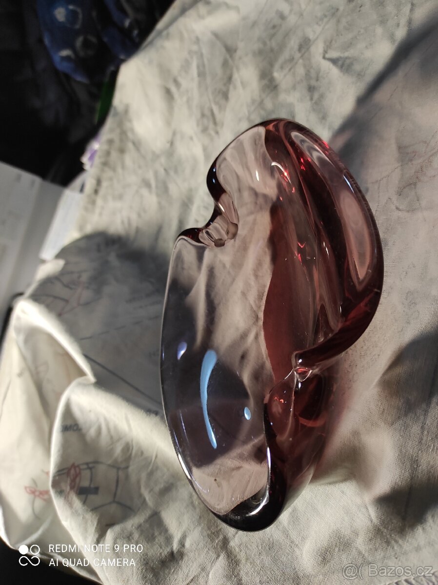 Popelník hutní sklo - 2