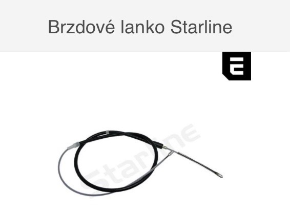 Brzdové lanko Starline Fabia I Fabia II Polo Ibiza Cordoba - 2