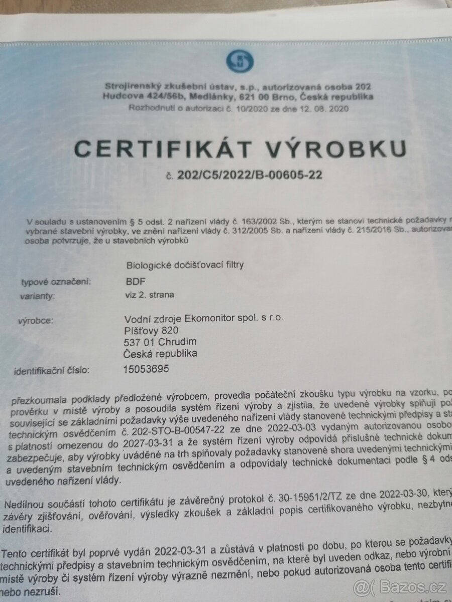 Biologický dočišťovací filtr - 2