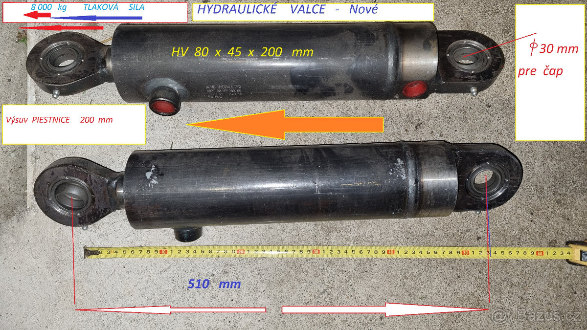 Hydraulický valce a pneumatický - 2