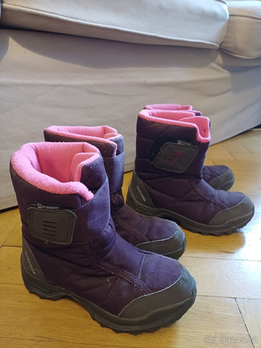 Dětské sněhule Decathlon – vel. 33 / 20,5 cm a vel. 32 - 2