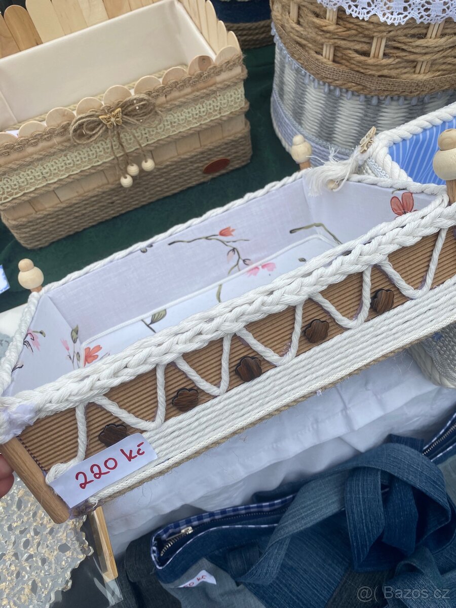 Ručně vyráběné košíky a košíčky - 2