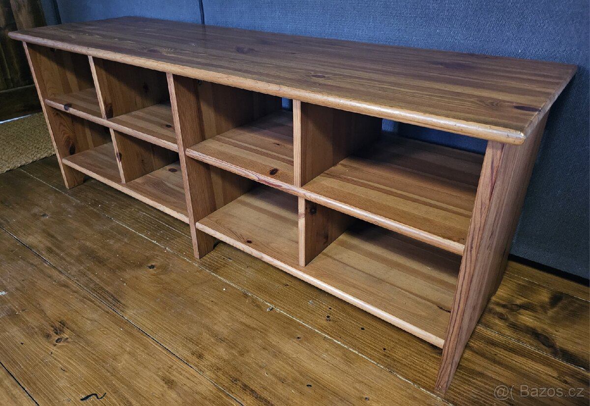 Botník-lavice Ikea Leksvik mořidlo antik - 2