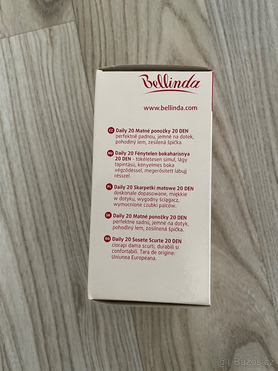 Nové, značkové, silonové ponožky 5 párů BELLINDA. - 2