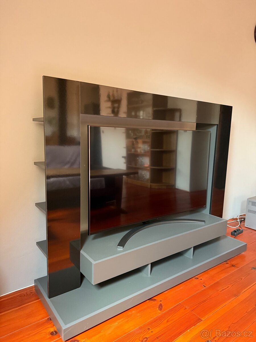 Obývací stěna Play, černý lesk - 2