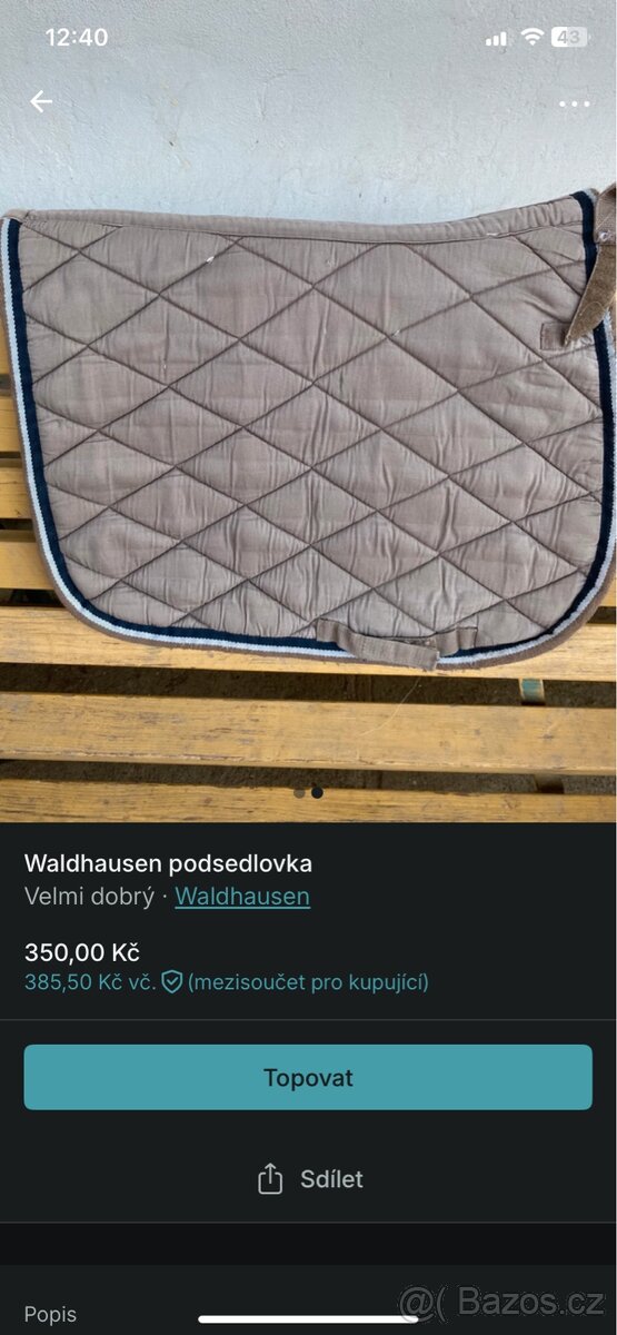 Podsedlová deka waldhausen - 2