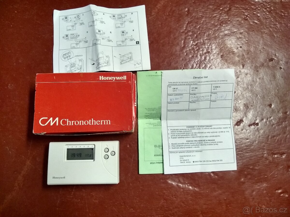 Termostat - HONEYWELL týdenní - 2