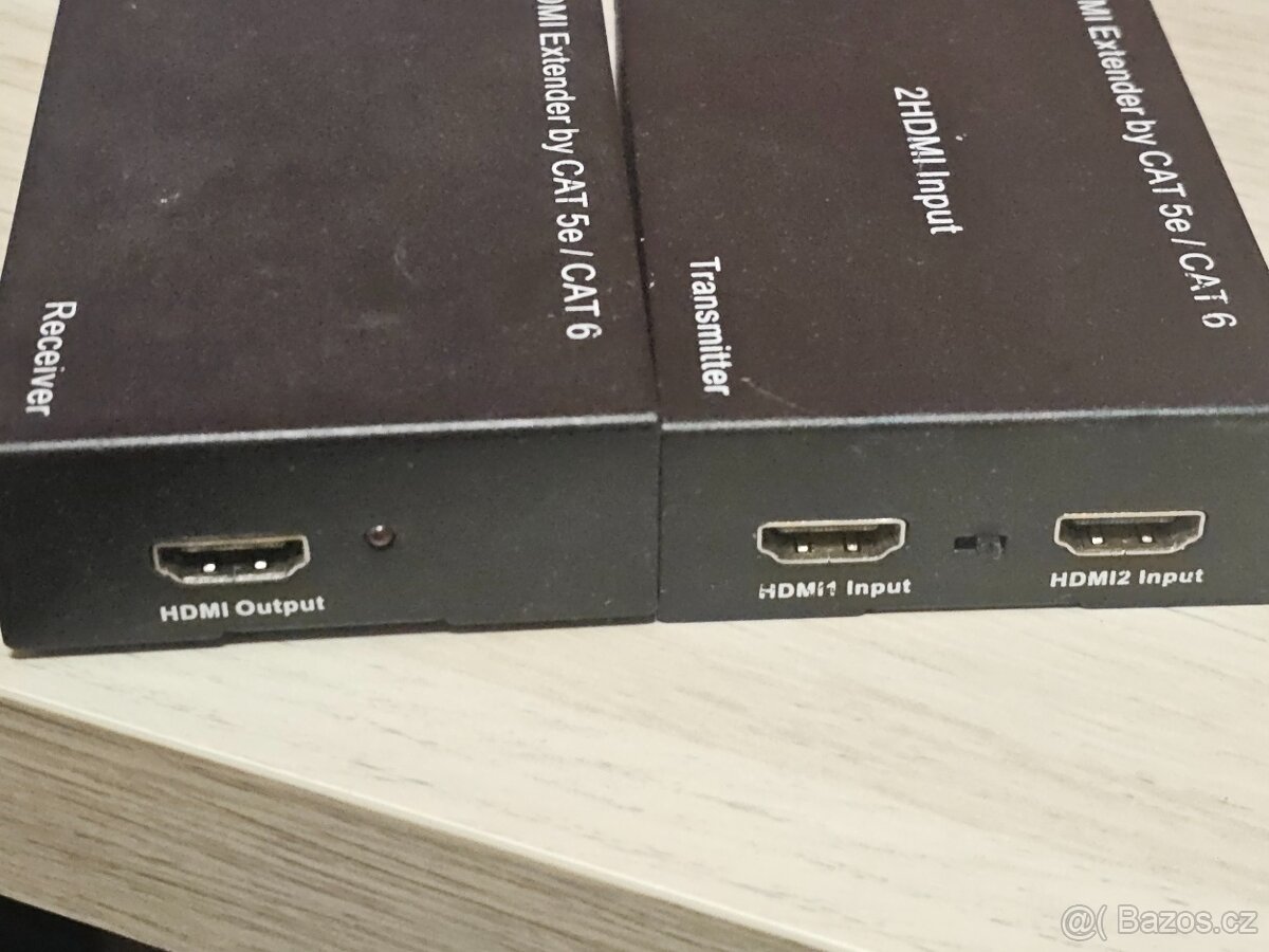HDMI Extender prodlužovač po síťovém kabelu RJ45 - 2