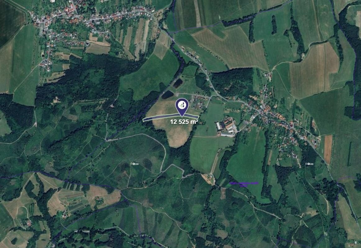 Prodej podílu 5/8 pole 7 828 m², Podolí - 2