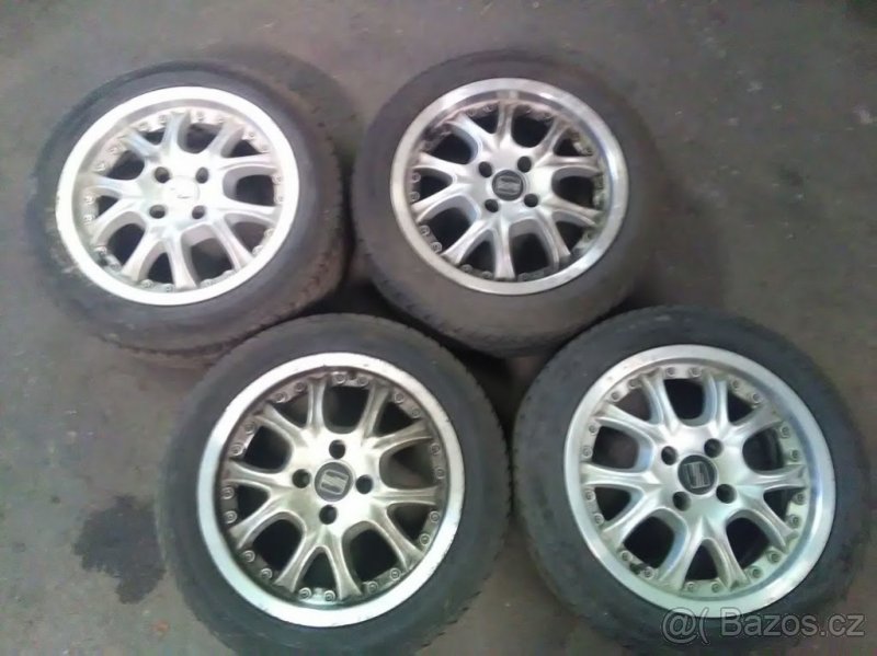 ALU disky 4x100 + letní pneu 195/50/15 - 2