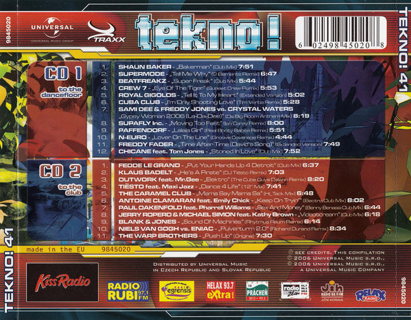 Prodám nehrané 2 CD Tekno 41: - 2