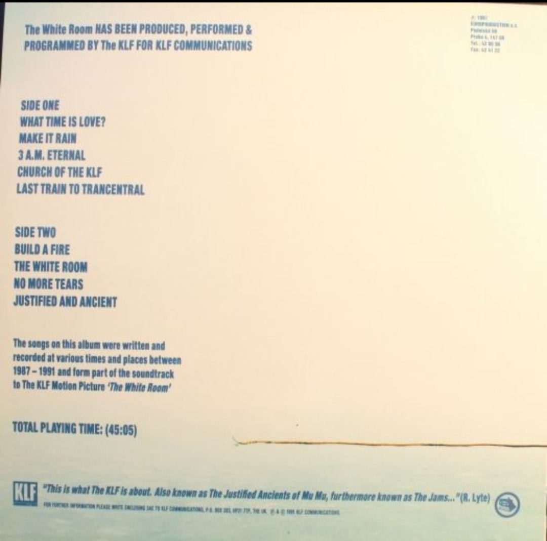 The KLF - the white room LP - 2