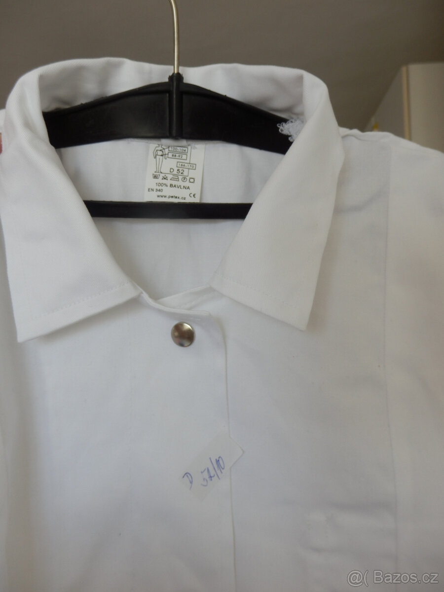 Plášť pracovní bílý bavlněný - 2