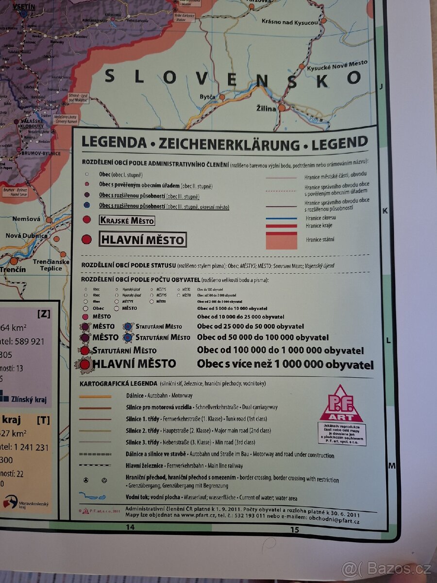 Nástěnná mapa - 2