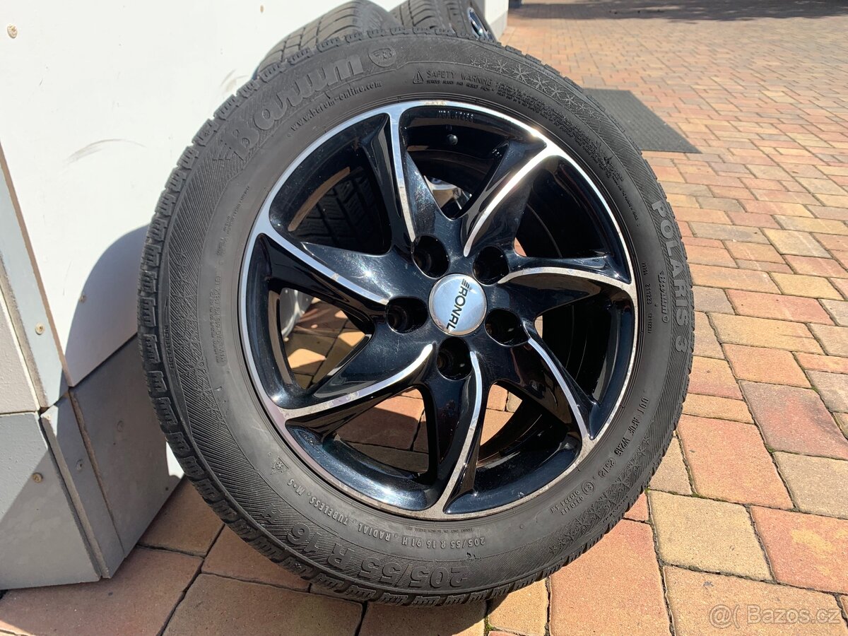 Alu kola RONAL R16 5x120 + zimní pneu - 2