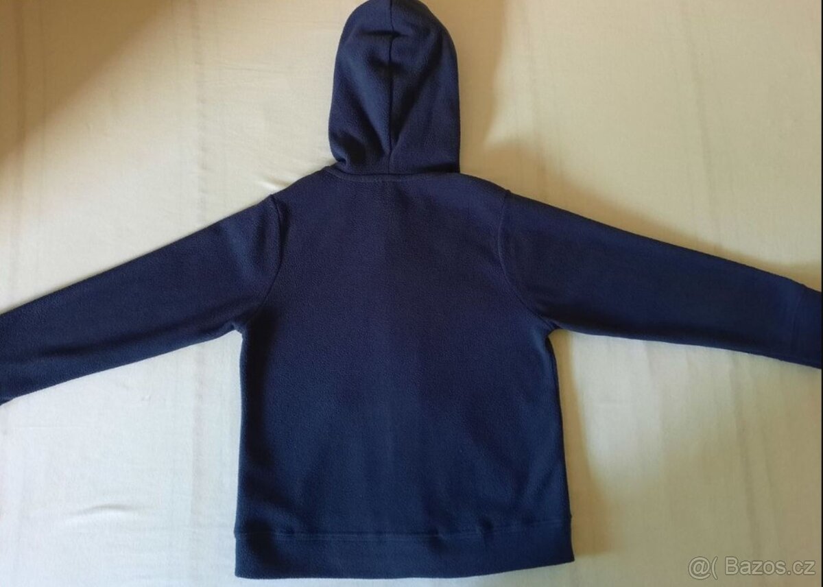 Dětská fleecová mikina s kapucí, tmavě modrá, vel. 110 / 116 - 2
