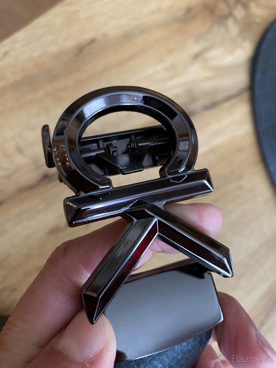 Pásek ck , černý, stříbrný - 2