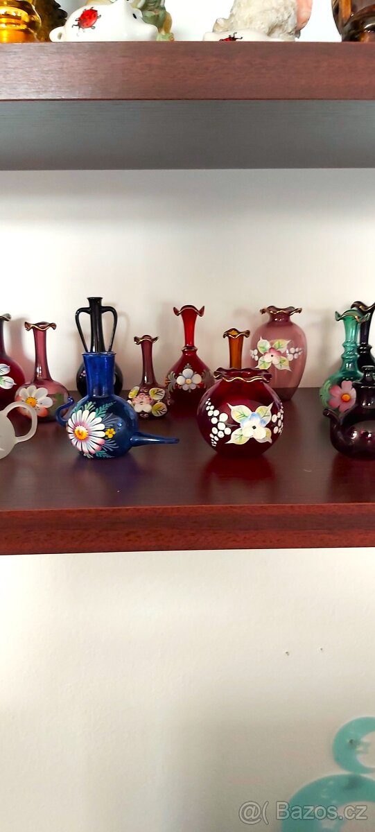 Miniatury borské sklo - 28ks - 2