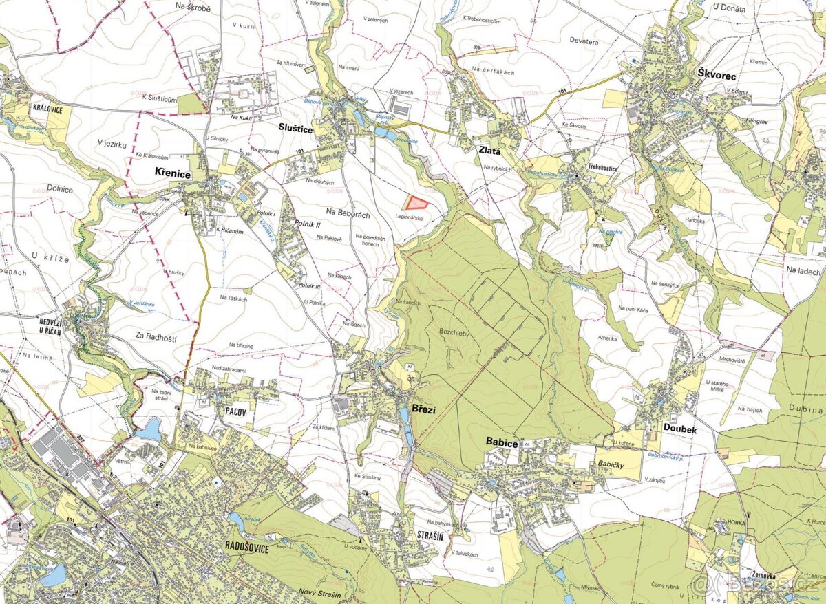 Zemědělská půda, prodej, Sluštice, Praha východ - 2