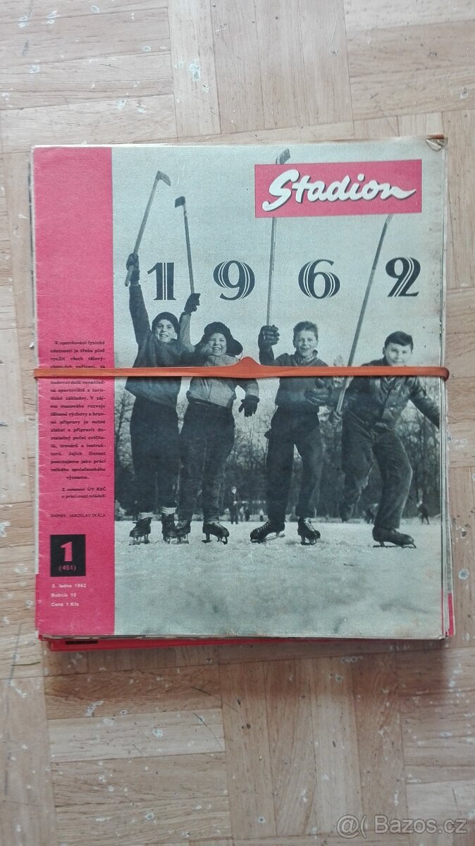 Časopisy STADION 1961, 1962, 1963, 1964, 1965, 1966, 1967/68 - 2