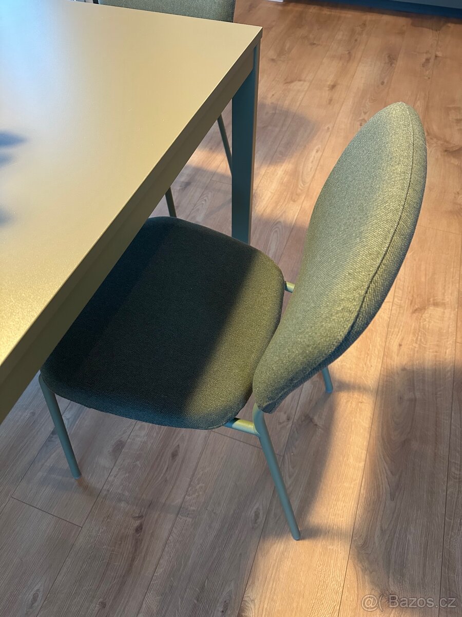 Nový zelený stůl a židle ikea vihals - 2