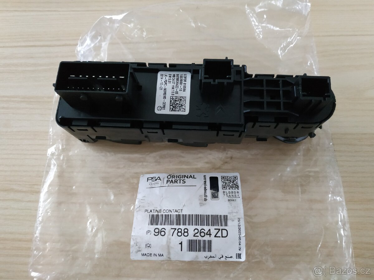 Ovládací panel Citroën PSA 96788264ZD - 2