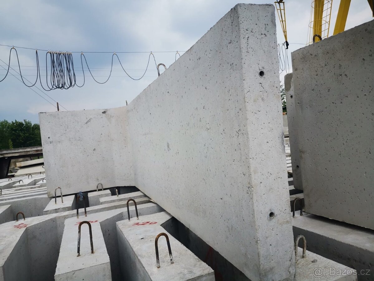 Solidní opěrné zdi typu L a T - 2