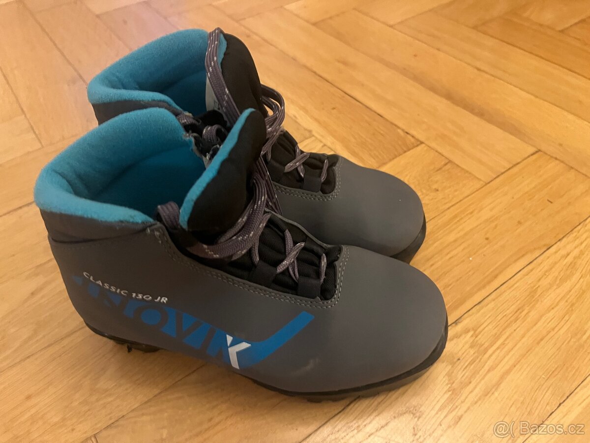 Dětské běžky 130 cm - set hůlky a boty - 2