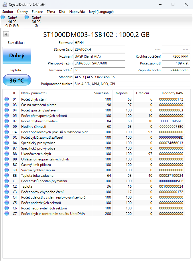 Pevný disk 3,5" Seagate Barracuda 1TB - 2