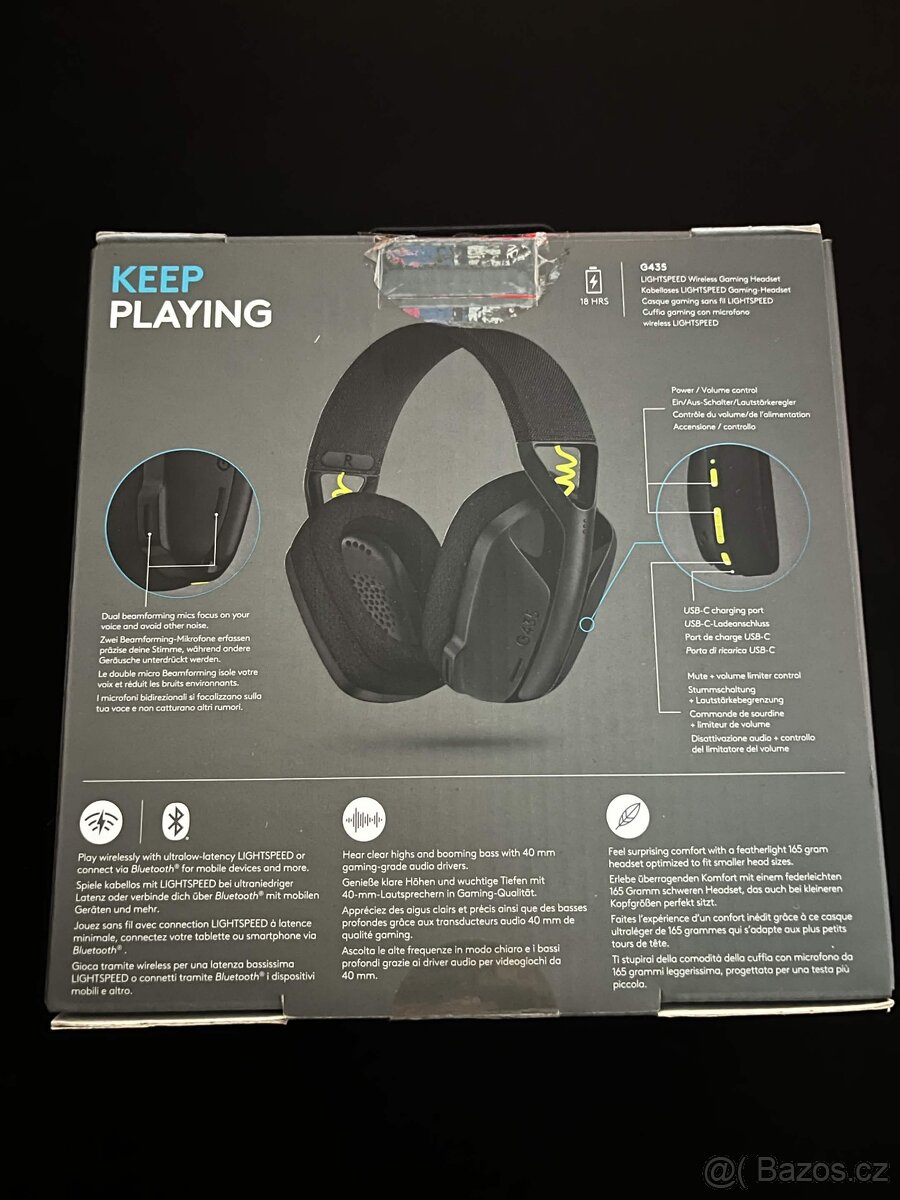 Logitech G435 LIGHTSPEED Wireless- bezdrátová sluchátka - 2
