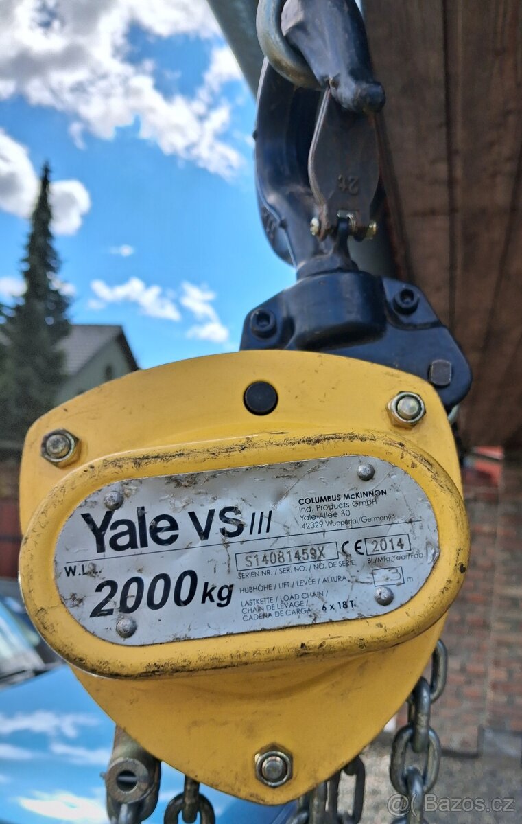Yale kladkostroj. 2 ton - 2