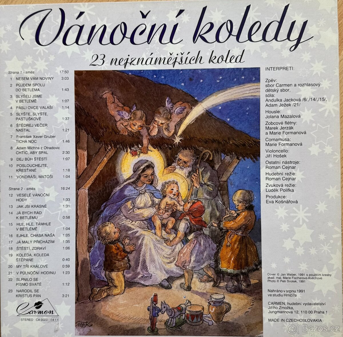 LP - Vánoční koledy - PRODÁNO - 2