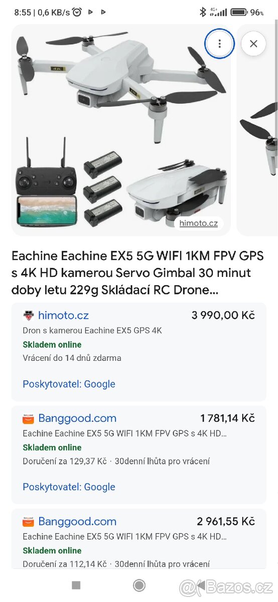 Dron s online kamerou - 2