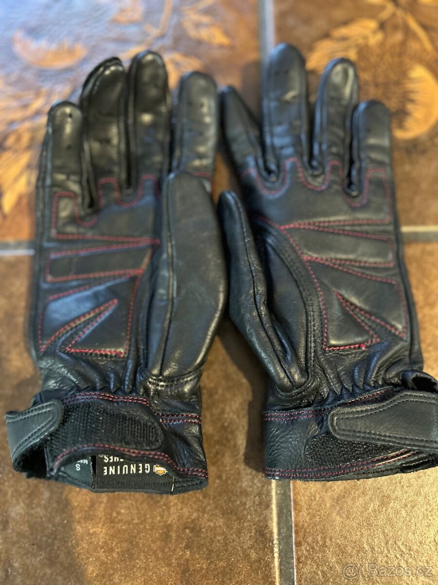 Harley Davidson dámské kožené motorkářské rukavice vel. S - 2