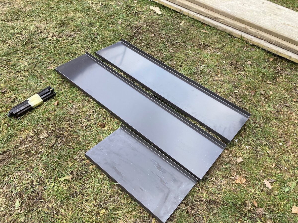 Nové Venkovní Hliníkové parapety Hnědé - 2