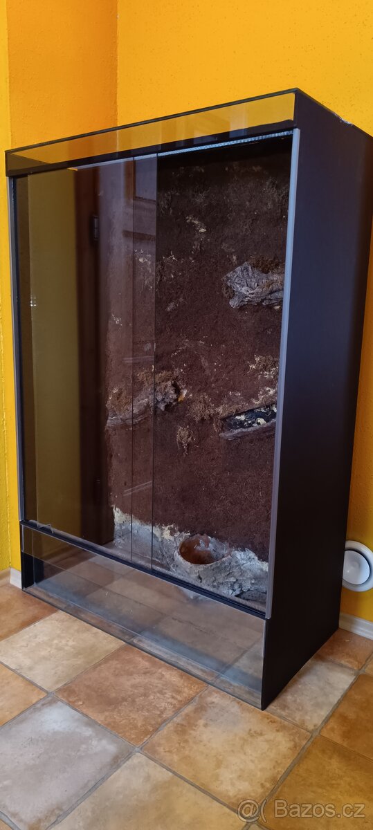 Skleněné terárium 120×80×40 cm - 2