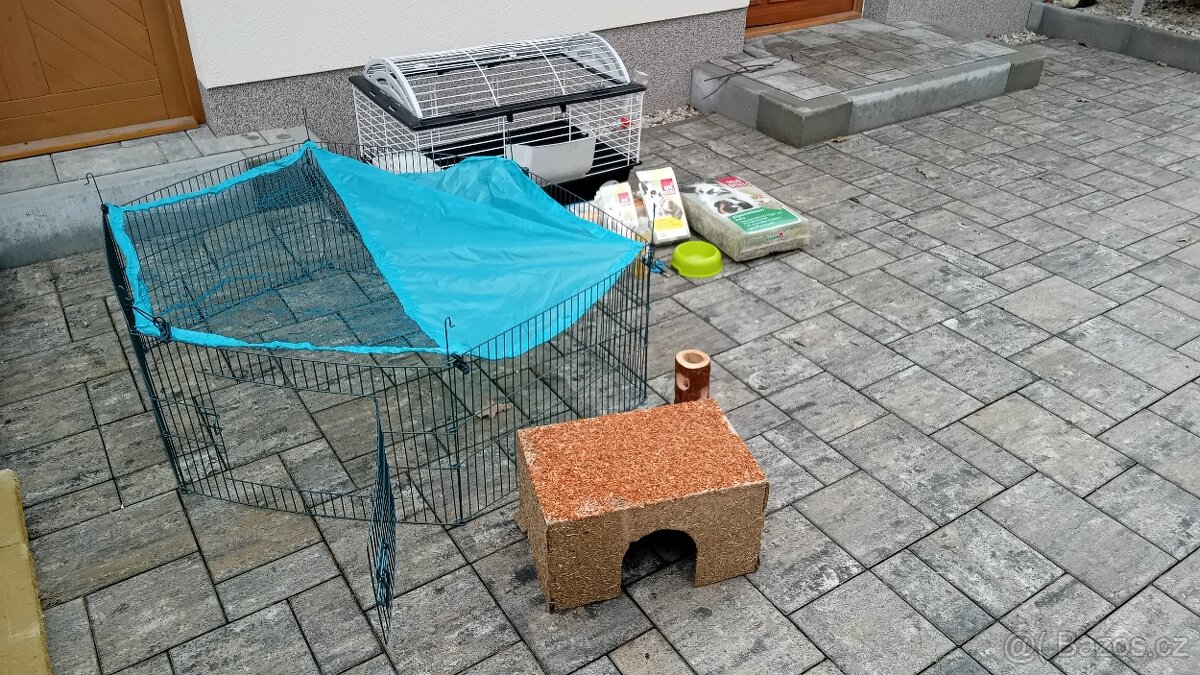 Výbava po chov morčete - komplet - 2