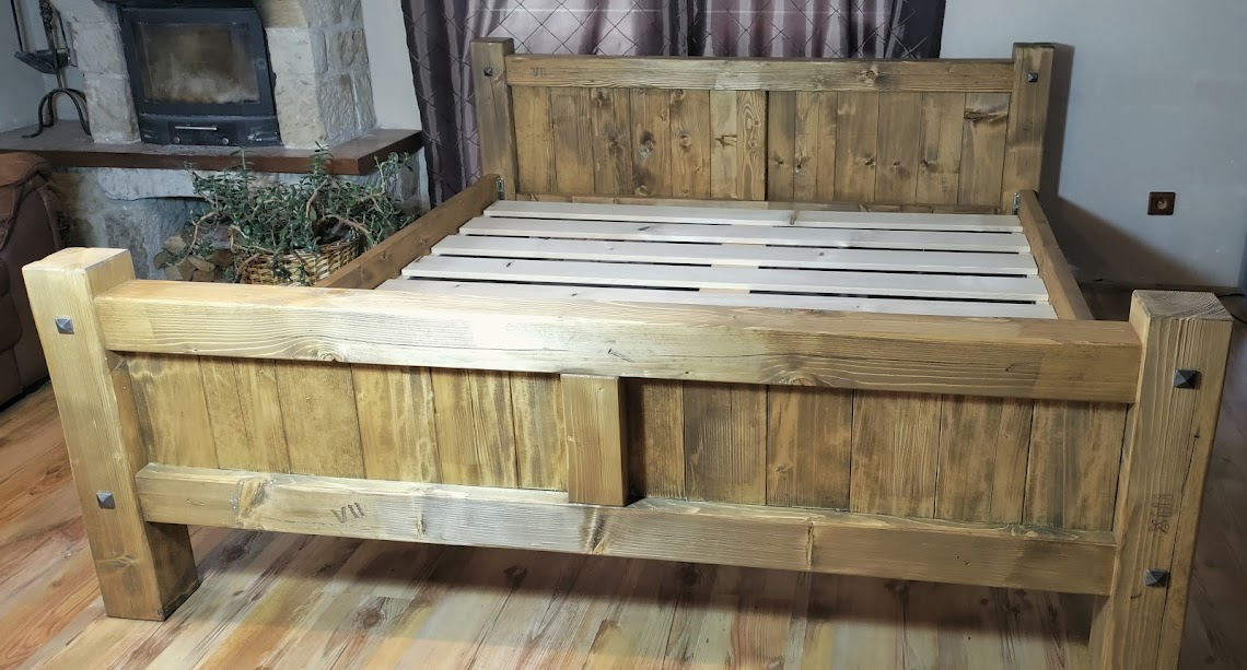 Nová trámová postel Oklahoma Rustik 180x200 - 2