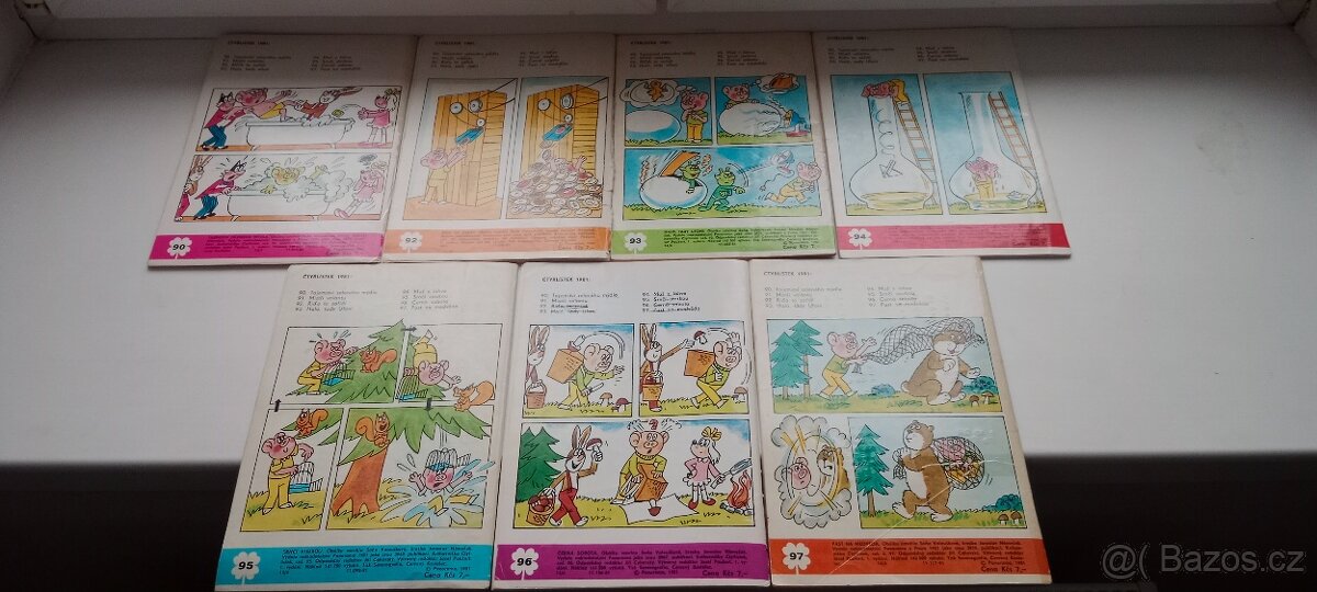 Čtyřlístek č. 90 - 97. Ročník 1981 - 2