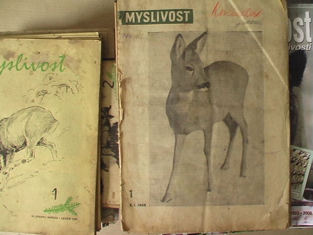 Historické časopisy Myslivost - nejstarší 67 let staré - 2