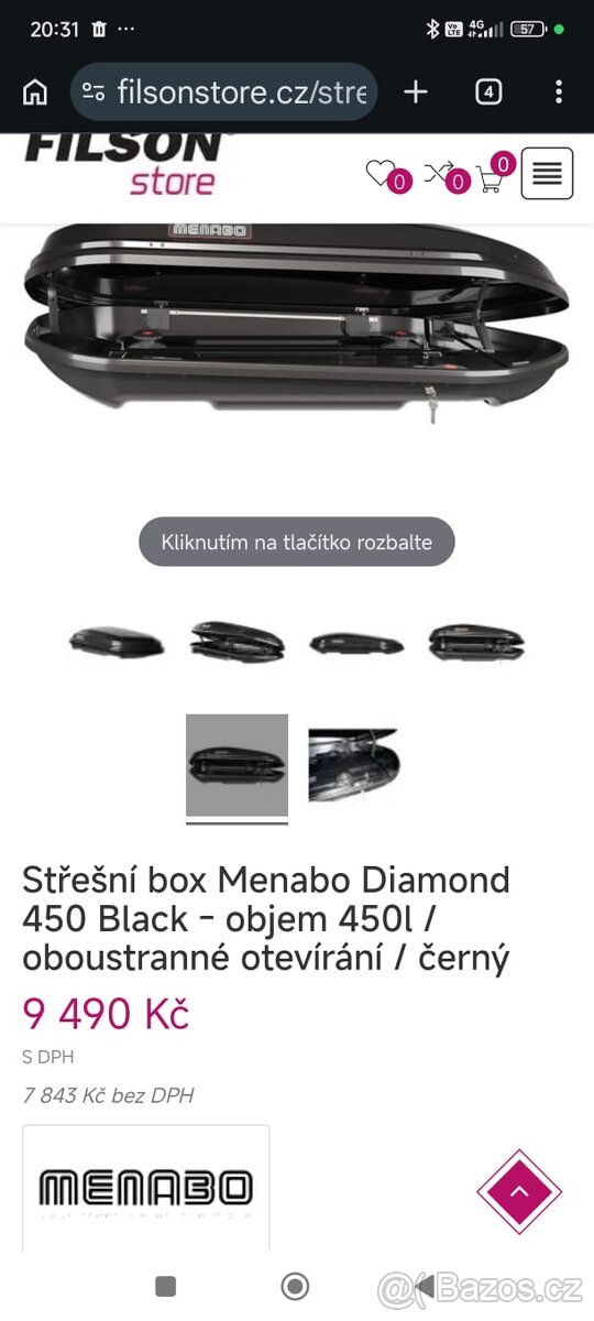 Střešní box a příčníky - 2